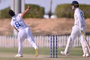 Ibrahim Abdulrahimzai on his delivery stride