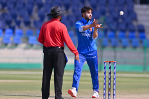 Qais Ahmad (1/39) put on a decent bowling display against the Sri Lanka A
