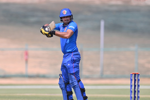 Zubaid Akbari guides one through to the third man region