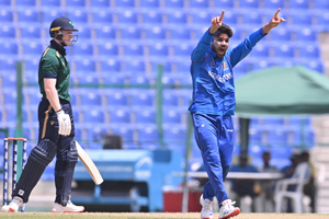 Qais Ahmad was unplayable against the Ireland Wolves as he picked up 3 wickets for 34 runs