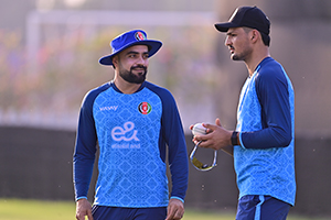 Rashid Khan interacting with AM Ghazanfar