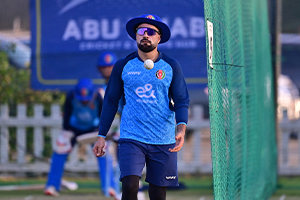 Rashid Khan during the practice session ahead of the 1st ODI agianst Bangladesh