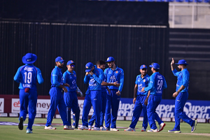 AfghanAtalan celebrate the first wicket of the day