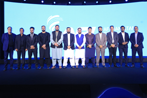 ACB Leadership, National Players and Representatives of the Cricket Venture pose for a Group Photo