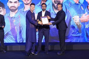 Cricket Venture presented souvenirs to Afghan Players at the APL Grand Launch Event