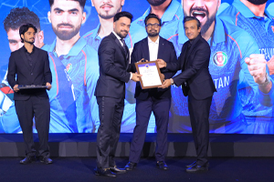 Cricket Venture presented souvenirs to Afghan Players at the APL Grand Launch Event