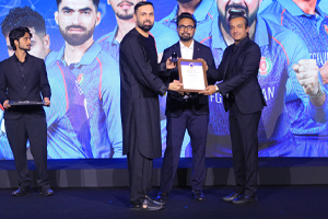 Cricket Venture presented souvenirs to Afghan Players at the APL Grand Launch Event